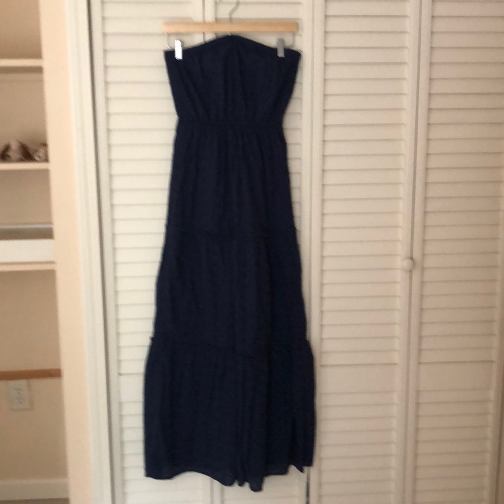 Strapless maxi dress